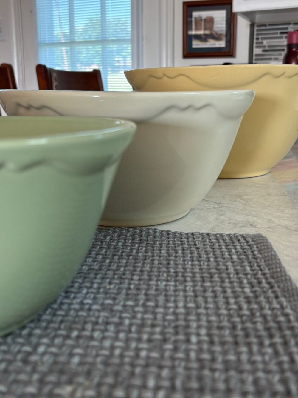 Gail Pittman Hospitality Collection Mixing Bowls SET Farmhouse Stoneware